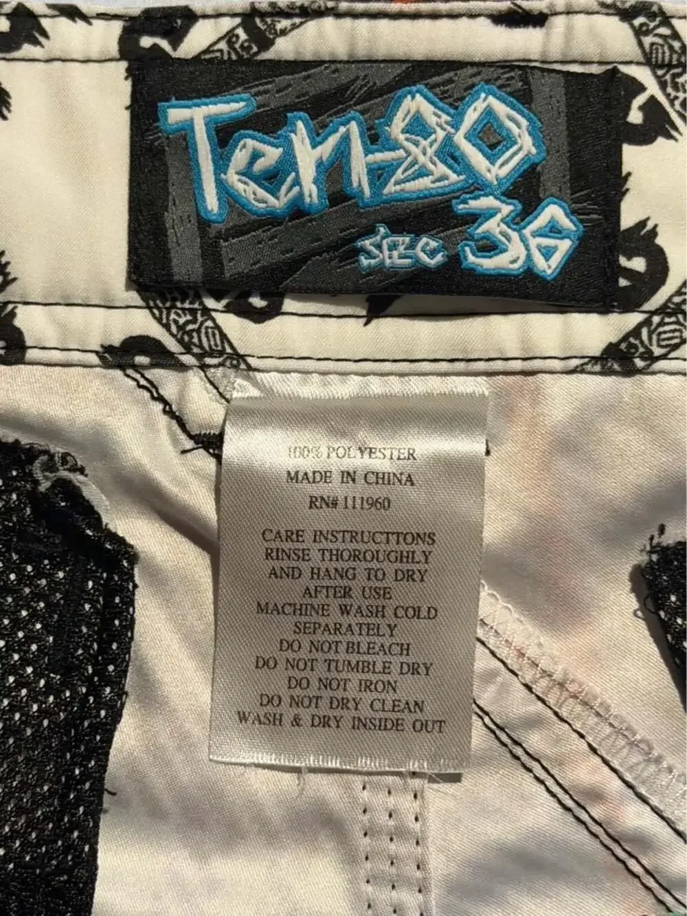 Ten-80 Section 36 Plaid Embroidered Board Shorts
